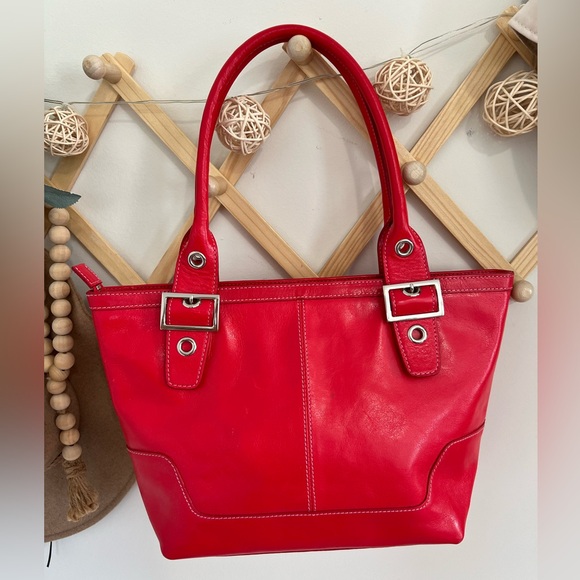 Vintage Nordstrom Leather Handbag Purse - Picture 2 of 12